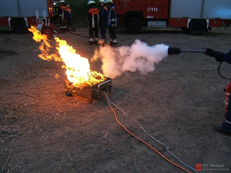 Bild 18 von 26 Löschen mit dem Feuerlöscher