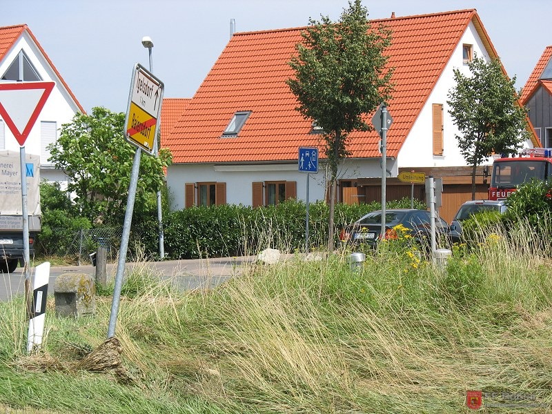 Bild 1 von 12 Anhand der Grashalme können die Wassermassen erahnt werden. Das Gelände ist hier fast eben.