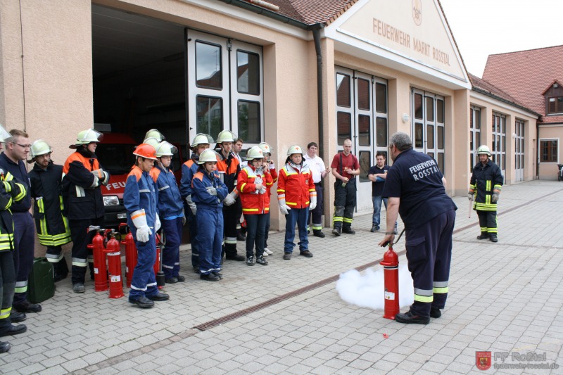 Bild 17 von 29 Feuerlöschübung durch den König Kommandanten höchstpersönlich