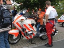 Ebenfalls vom BRK Frth das Notarzt-Motorrad.
  